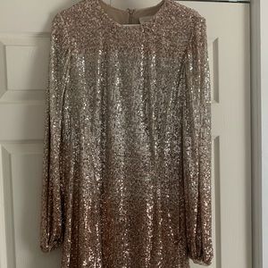 Stunning ombré metallic dress